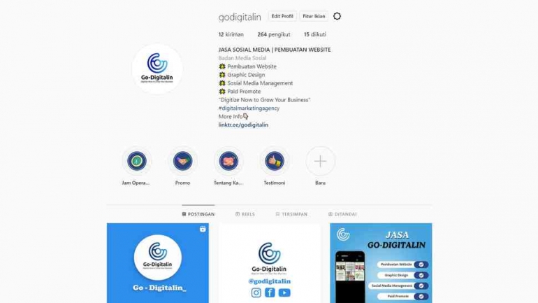 Instagram Go-Digitalin. Kredit: https://www.instagram.com/godigitalin/