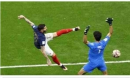 Gol pembuka Perancis dicetak Theo Hernandez (sumber cnnindonesia. com) 