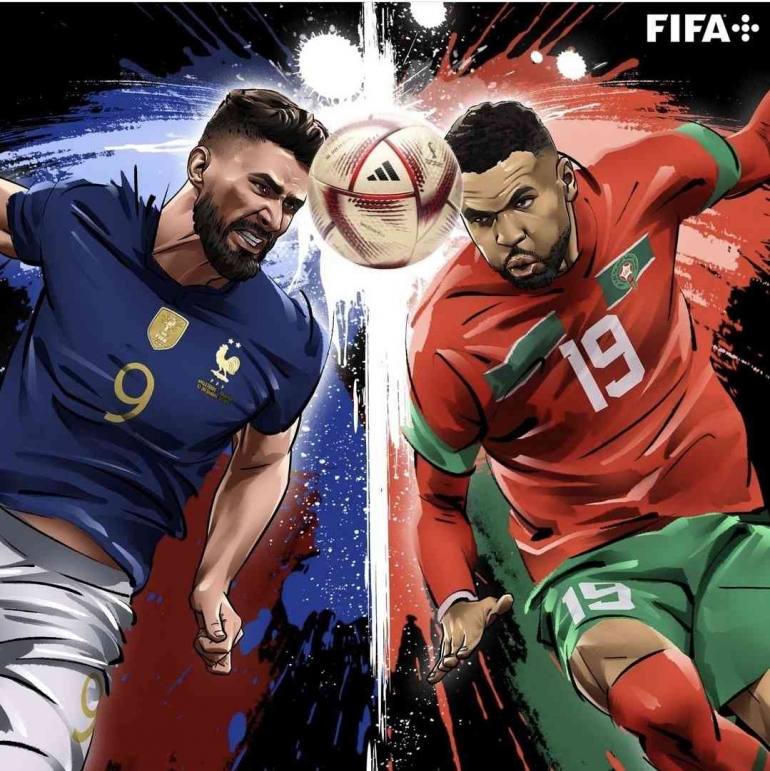 Dongeng Timnas Maroko (Gambar: Screenshoot IG: fifaworldcup)