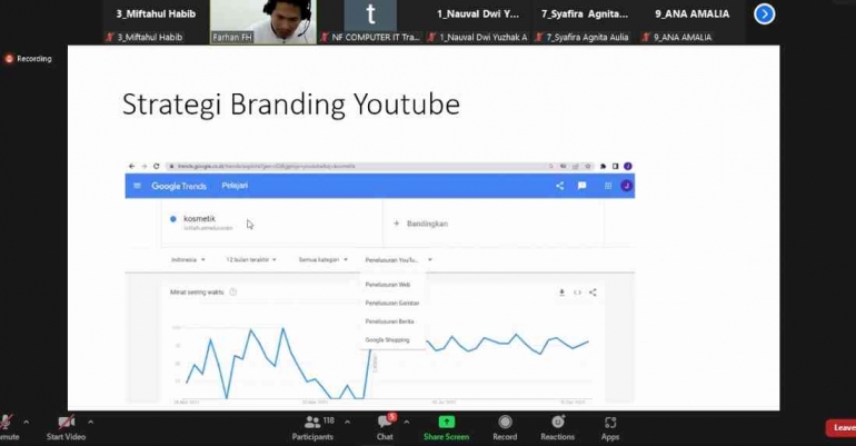 Salah satu kegiatan Akademi Digital Marketing di NF Computer. Sumber: Dokumentasi Pribadi