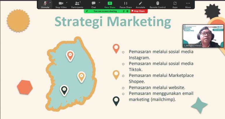 Kegiatan Presentasi Final Project Sumber: Dokumentasi Kelompok