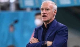 Pelatih Perancis Didier Deschamps sumber : pool via Reuter/Franck Fife