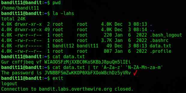 Overthewire Bandit Level 11 - Level 15 - Kompasiana.com