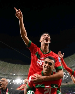 Maroko ingin  terus mengukir sejarah (Foto facebook.com/FIFA World Cup 2022) 