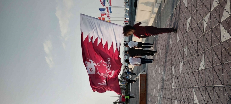 Bendera Qatar(febri Ali foto)