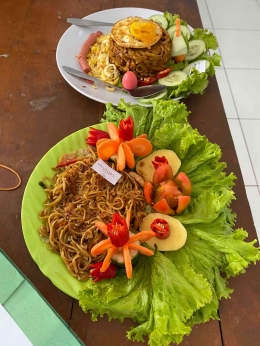 (Foto: Platting mie goreng terbaik dari kelas 4) Dokpri