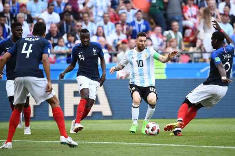 Image: Laga Argentina vs Prancis di 16 besar Piala Dunia 2018 (AFP/FRANCK FIFE) via kompas.com