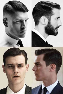 Beberapa gaya rambut klasik | sumber: menshaircuts