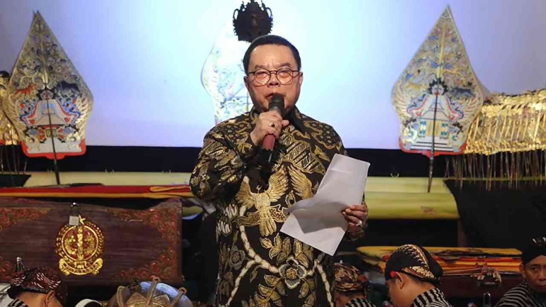 Ketua Umum IKG, Eddy Sukirman saat memberi sambutan dalam HUT ke 52 Tahun IKG 