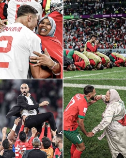 Aksi pemain Maroko yang menarik perhatian dunia  (sumber foto: akun twitter @ESPNFC)