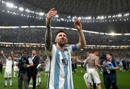 Argentina berhasil menajdi juara Piala Dunia 2022 (sumber foto : akun twitter @ESPNFC)