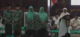 Bupati Jombang memberikan sambutan dan memanggil para juara/dokpri