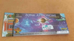 Tiket Wahana Zona Astronomi (Pict: Dokumen pribadi)