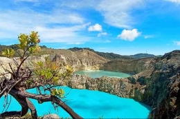 Danau Tri warna Kelimutu di Flores (dok foto: Balai Taman Nasional Kelimutu via kompas.com)