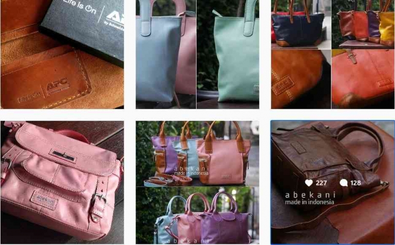 Tas Kulit Abekani Go Internasional, Sumber : IG Abekani Leather