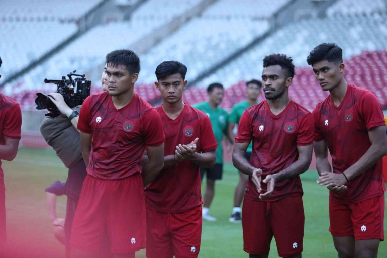 Timnas Indonesia siap menghadapi Kamboja pada laga perdana di grup A (Foto Dok.PSSI). 