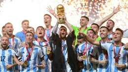 Argentina juara piala dunia 2022 | Sumber: Getty Images/Dan Mullan