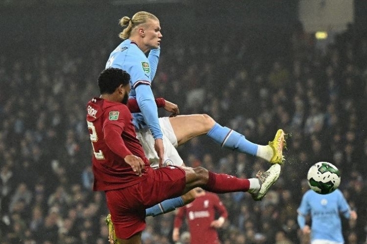 Man City vs Liverpool. Foto: AFP/Oli Scarff via Kompas.com