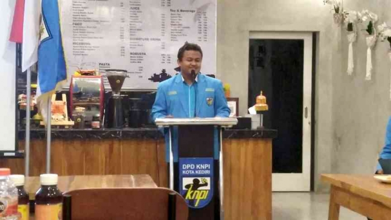 Asyhari Eko Prayitno - Ketua Pelaksana Kegiatan KNPI. Helat Diskusi Anti SARA, KNPI Kota Kediri Ajak Pemuda Jadi Garda Depan Kawal Moderasi Beragama. dokpri