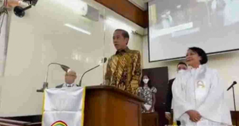 Pesan Natal dari Presiden Jokowi saat di Gereja Bogor / Foto : Tangkapan layar YouTube @Sekretariat Presiden