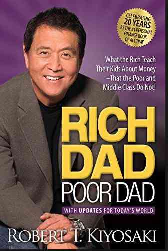 Gambar Robert Kiyosaki dan Buku yang ditulisnya Rich Dad Poor Dad (Source: Imageman) 