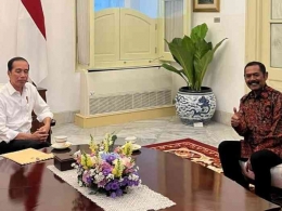 Momen pertemuan Presiden Joko Widodo dengan FX.Hadi Rudyatmo. (Foto: Detik.com).