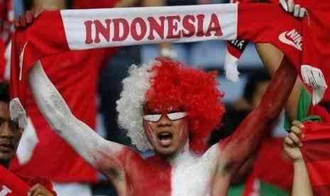 Ilustrasi suporter Indonesia (republika.co.id/Reuters)