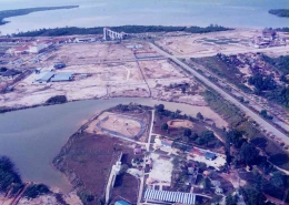 Kawasan Batamcentre saat awal-awal dibangun. | Foto Dokumentasi BP Batam.