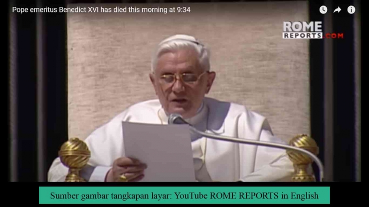 Sumber gambar tangkapan layar: YouTube ROME REPORTS in English, 31/12/2022