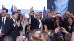 Netanyahu kembali memenangkan pemilu Istrael di awal November 2022 lalu. Photo: Kobi Wolf/Bloomberg/Getty Images   