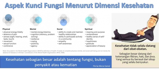 Image: Aspek kunci fungsi menurut dimensi kesehatan (File by Merza Gamal)