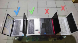 Koleksi Laptop Alfira Fembriant, yang centang biru spesial buat menulis di Kompasiana (document pribadi)