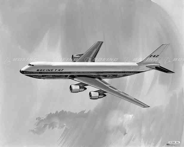 Design awal Boeing B-747 (Credit : Boeing.com)