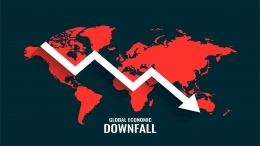 Ilustrasi grafik dampak dari resesi global, freepik.com