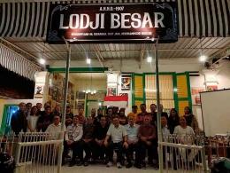 Para peserta begandringan di Lodji Besar. foto: dedi angga