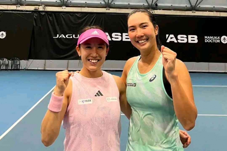 Miyu Kato dan Aldila Sutjiadi (kanan)/foto: asbclassic.co.nz