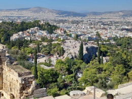 Pemandangan kota Athena dari Parthenon/dokpri