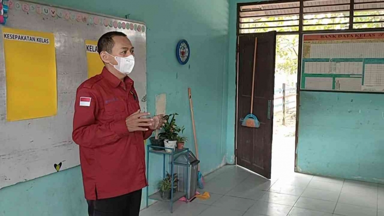 Menjelaskan tentang budaya positif kepada murid | Dokumentasi pribadi