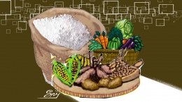 Ilustrasi komoditas pangan lokal| Dok Kompas.id/Supriyanto