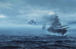 Bismarck dan Prinz Eugen meninggalkan Norwegia menuju Selat Denmark, 22 Mei 1941. Sumber : behance.net