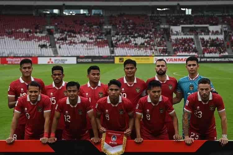 Skuad Timnas Indonesia saat melawan Kamboja di Piala AFF 2022. (Foto: ANTARA FOTO/ADITYA PRADANA PUTRA/via KOMPAS.COM)