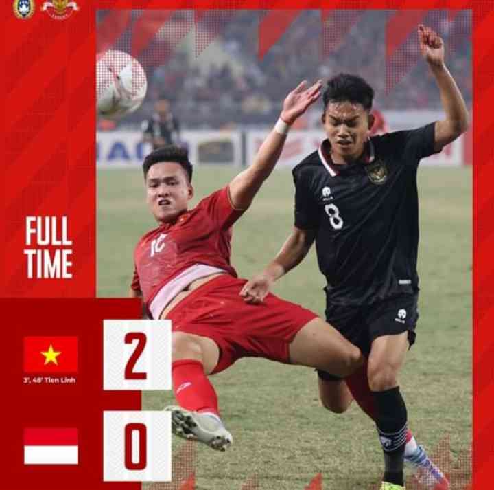 Full time Vietnam vs Indonesia/dok.pssi