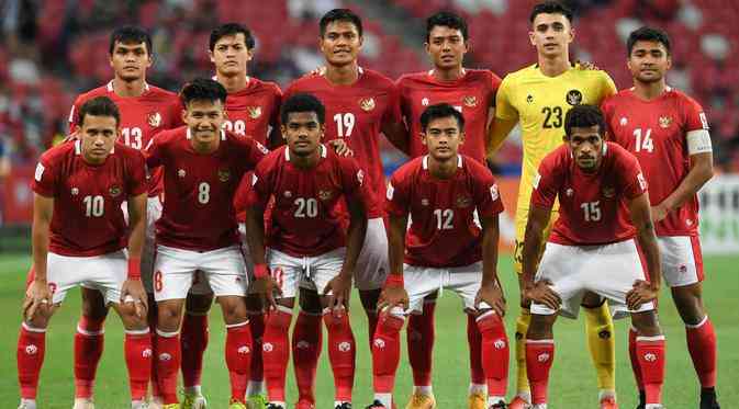 Skuad Timnas Indonesia di Piala AFF (AFP/Roslan RAHMAN)