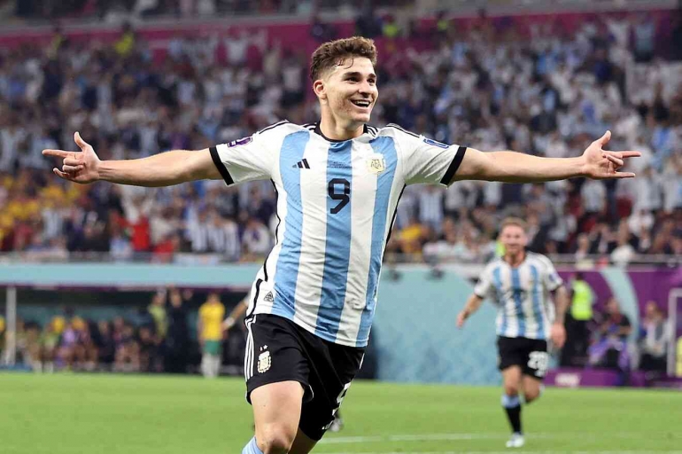 Ilustrasi gambar oleh https://rakyatntt.com | Pemain muda Timnas Argentina, Julian Alvarez pada Piala Dunia 2022. Rabu, 11/01/2023