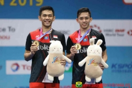 (Fajar Alvian-Muhammad Rian Ardianto/Unggulan ketiga Dok: badmintonindonesia.org)