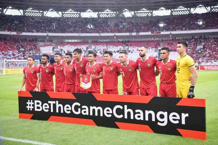 Timnas Indonesia yang diperkuat Jordi Amat saat tampil di Piala AFF 2023 (foto : detiksport)