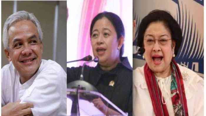 Megawati masih bingung memilih Ganjar atau Puan, kader PDIP untuk Pilpres 2024. (Foto: Tribun Gorontalo).