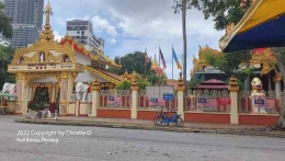 Dokumentasi pribadi - Tampak depan  Burmese Dhammikarama Temple, di George Town, Penang