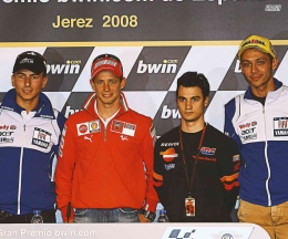 empat aliens saat jumpa pers tahun 2008, sumber: MotoGP.com