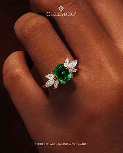 Cincin Solitaire Lab Emerald. (Sumber: Ciella and Co.)